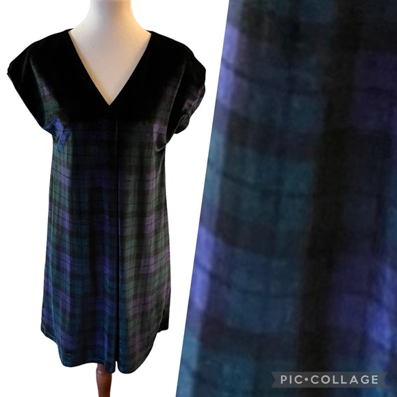 Vineyard Vines Tartan Plaid Velvet - Picture 1 of 6